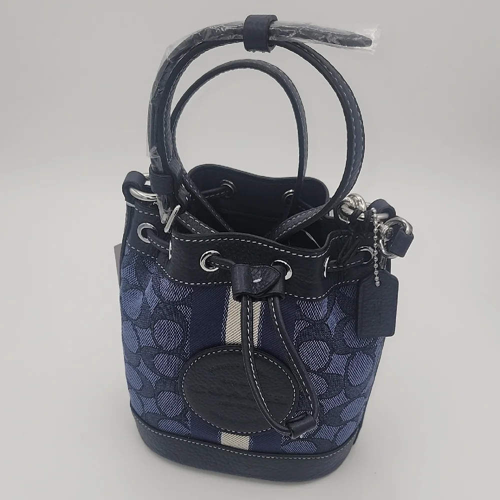 Coach Navy and Black Mini Bag - Picture 4 of 7